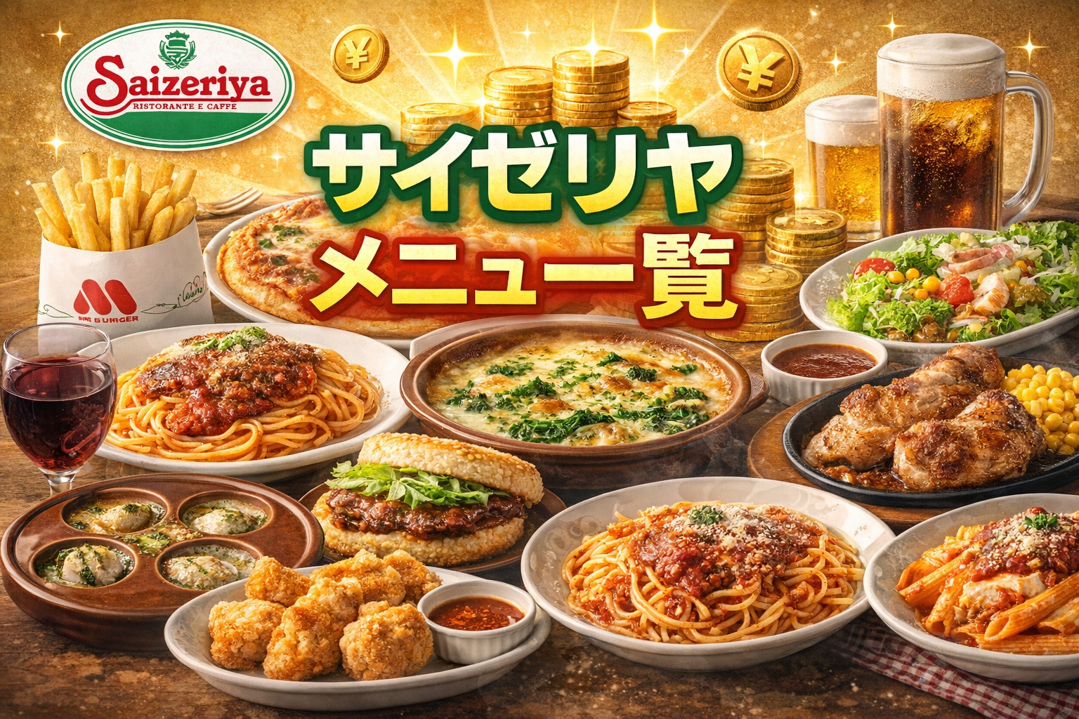 サイゼリヤメニューの値段最新完全ガイドおすすめ人気商品やランチセット全価格比較