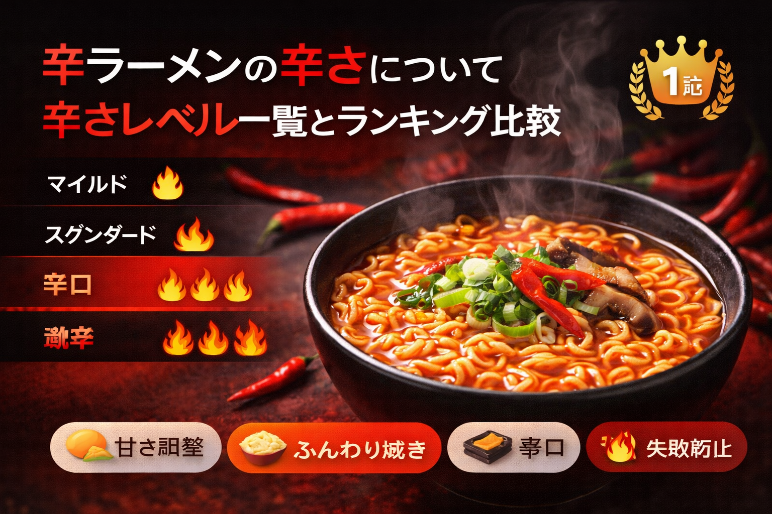辛ラーメンの辛さについてレベル一覧とランキング比較！初心者から激辛好きまで楽しむ食べ方とおすすめシリーズ