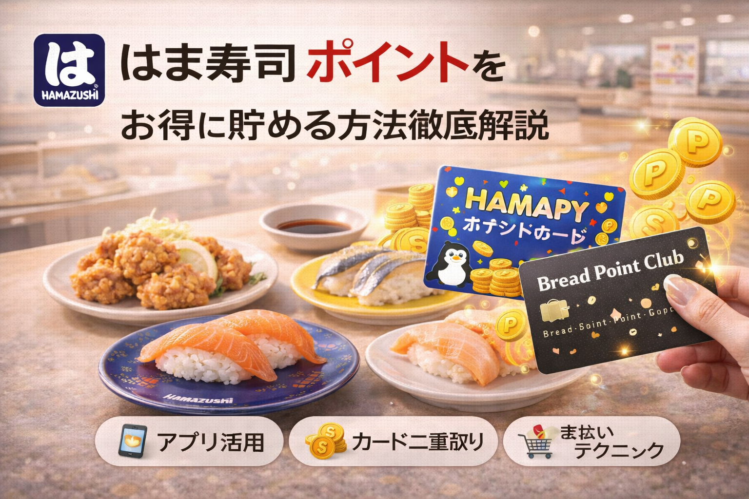 はま寿司ポイントをお得に貯める方法徹底解説｜カード別還元率・キャンペーン・二重取り最新攻略