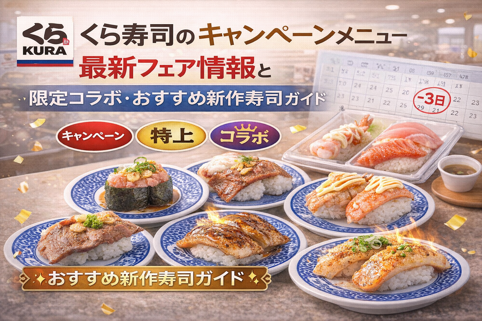 くら寿司のキャンペーンメニュー最新フェア情報と限定コラボ・おすすめ新作寿司ガイド