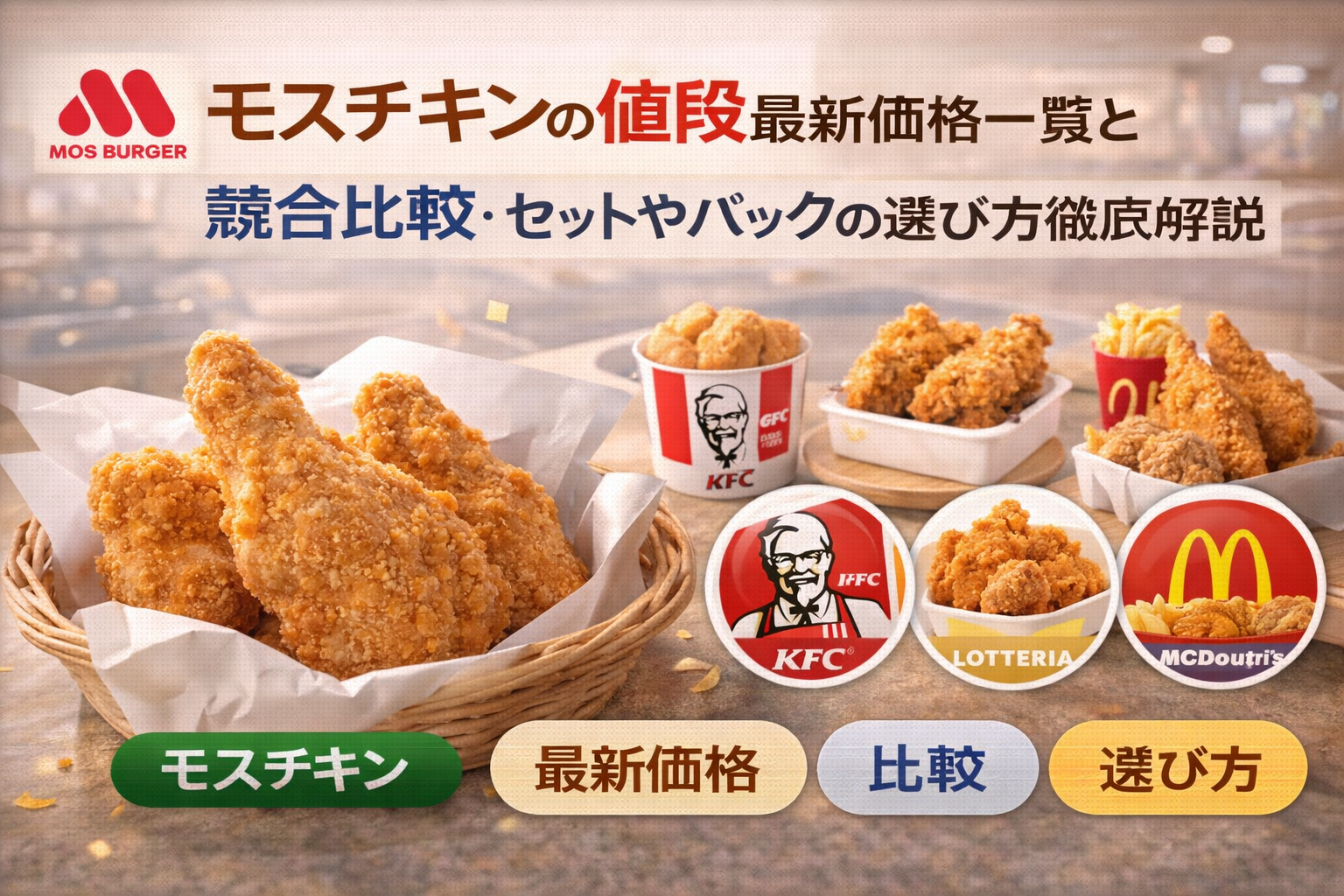 モスチキンの値段最新価格一覧と競合比較・セットやパックの選び方徹底解説