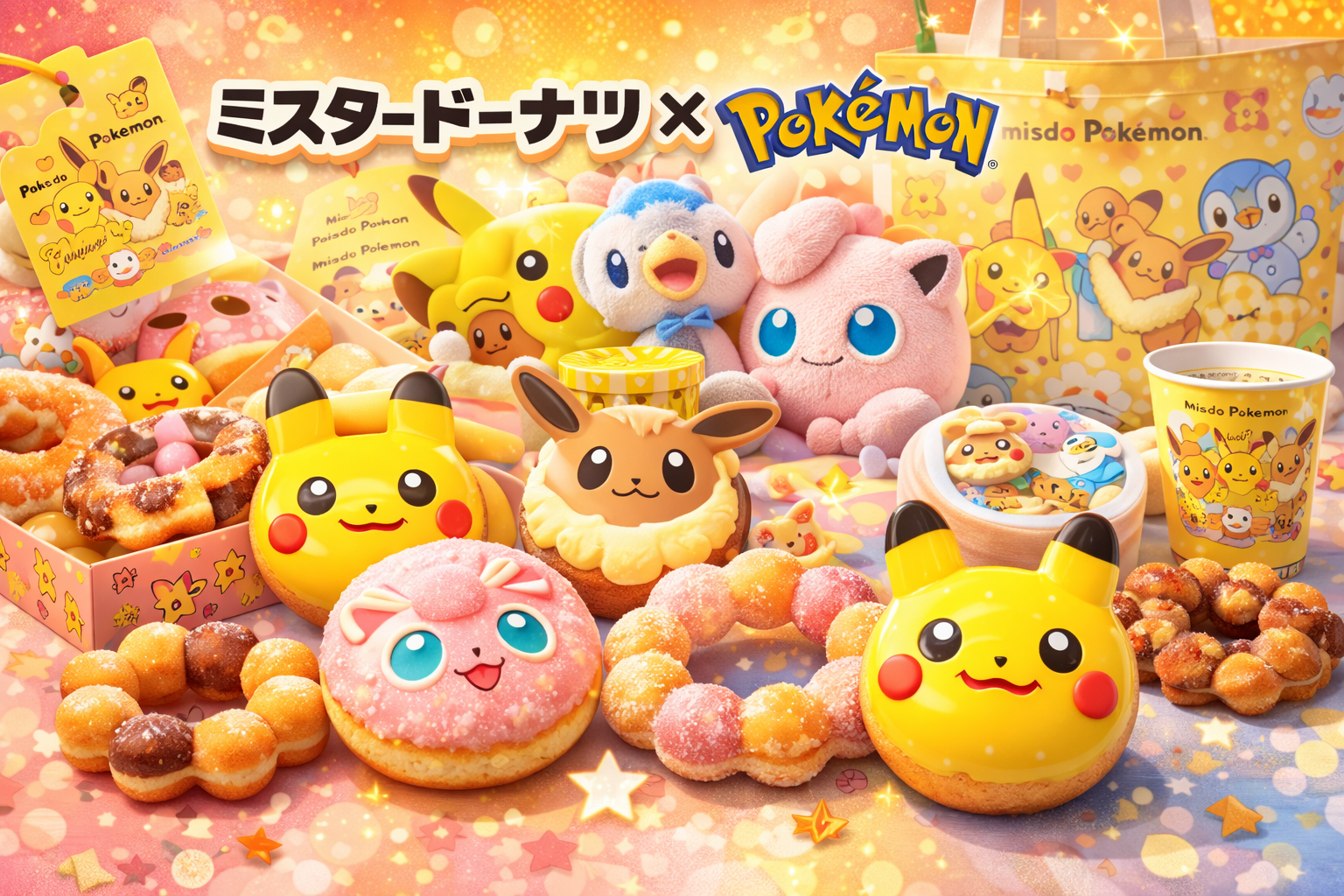 ミスタードーナツとポケモンコラボ全ドーナツと限定グッズ徹底解説セット予約方法・味や発売期間まとめ