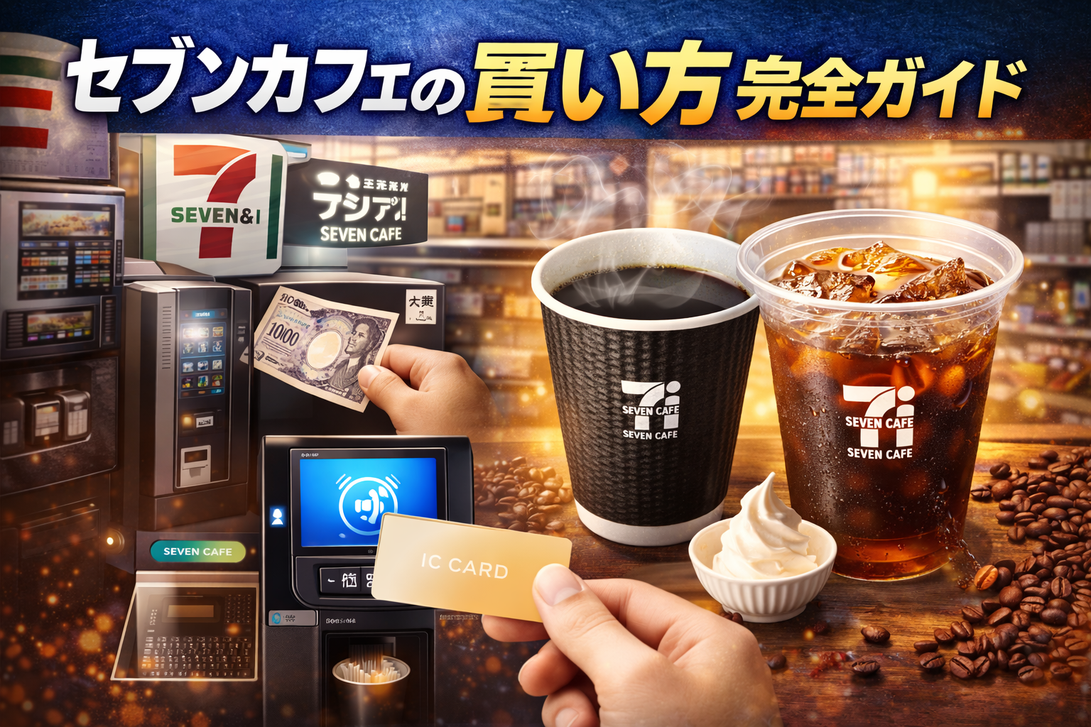 セブンカフェの買い方完全ガイド｜ホット・アイス・ラテ・スムージーまで最新メニューとセルフレジ対応解説