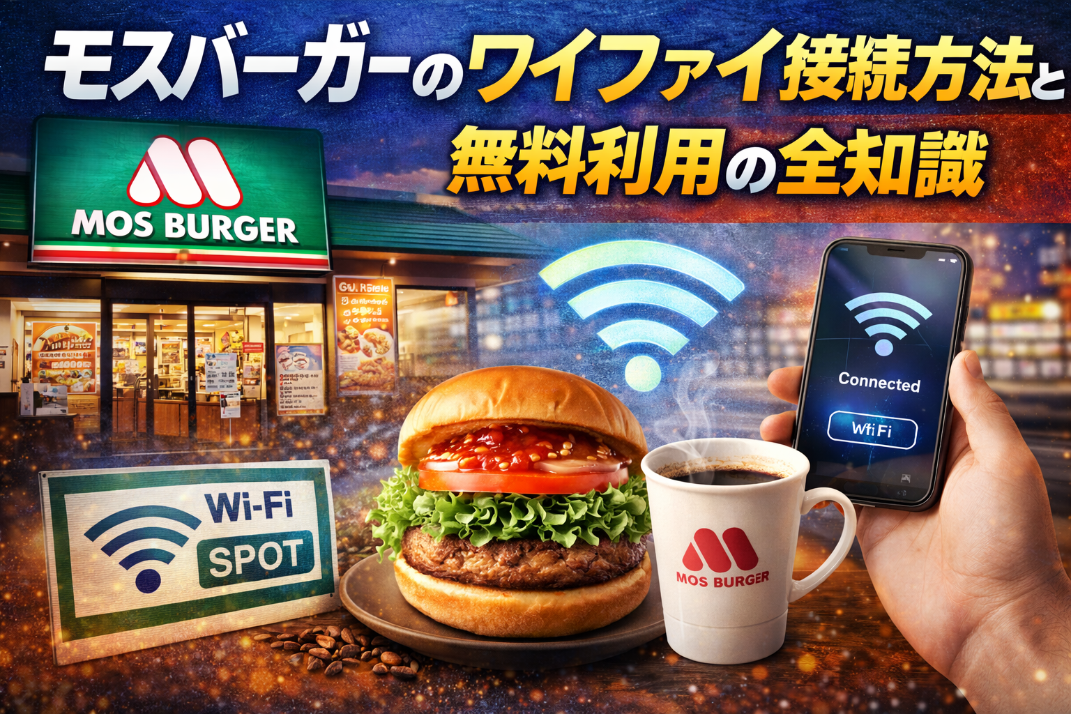 モスバーガーのワイファイ接続方法と無料利用の全知識｜店舗一覧やトラブル解決・安全対策まで徹底ガイド