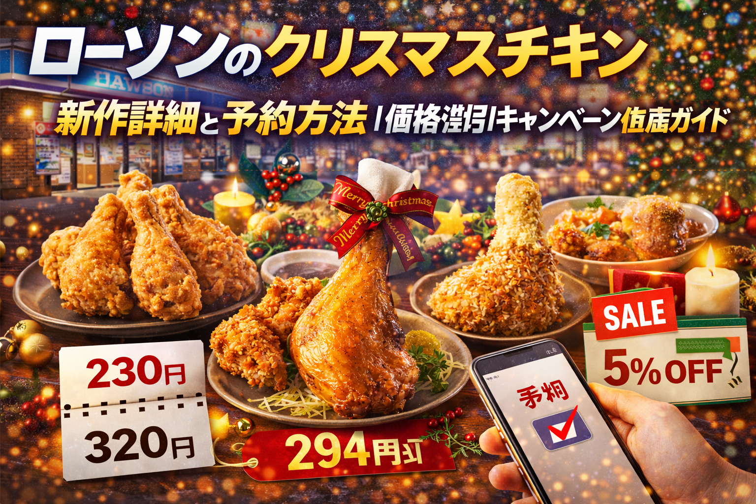 ローソンのクリスマスチキン新作詳細と予約方法｜価格・割引キャンペーン徹底ガイド