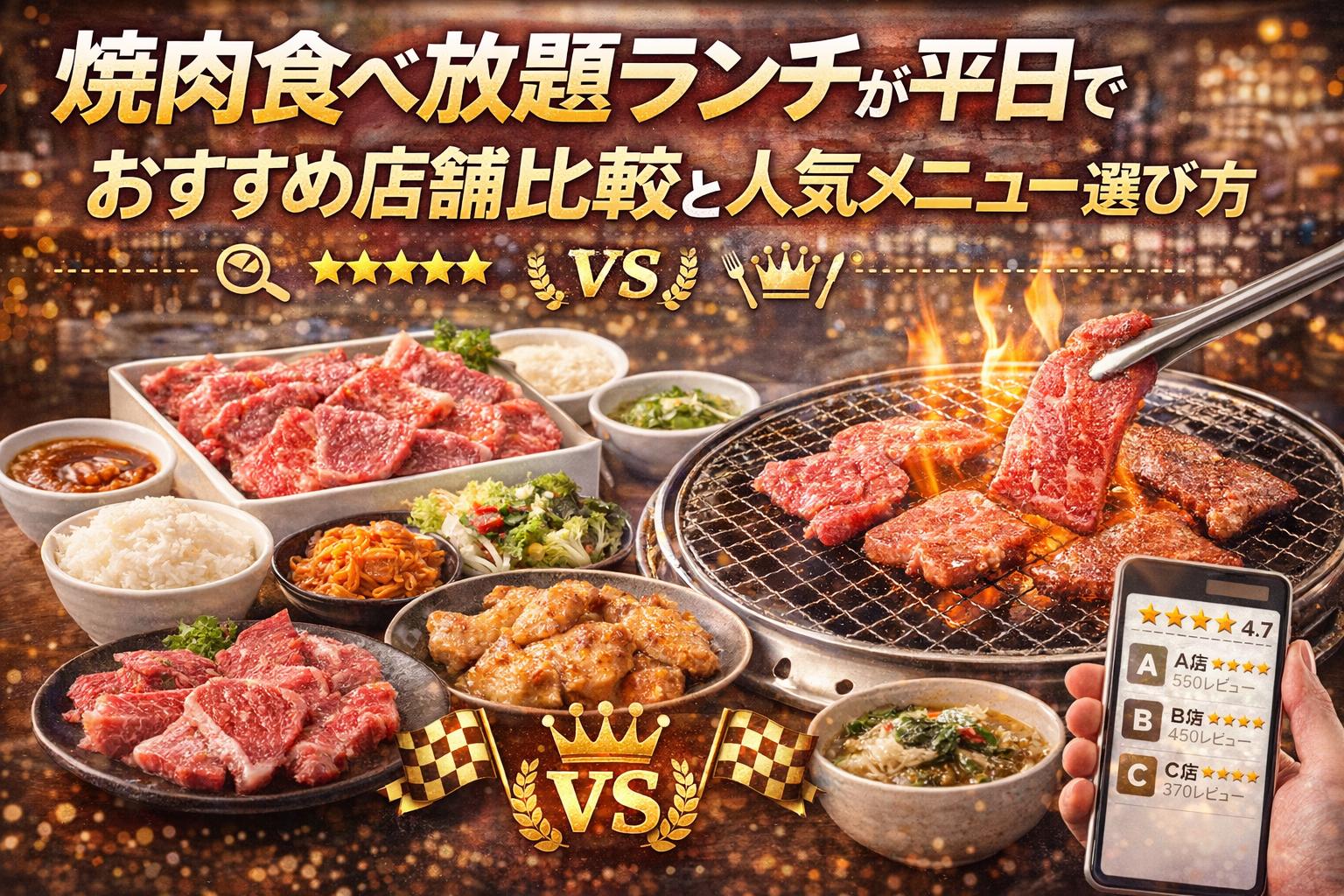 焼肉食べ放題ランチが平日でおすすめ店舗比較と人気メニュー選び方ガイド