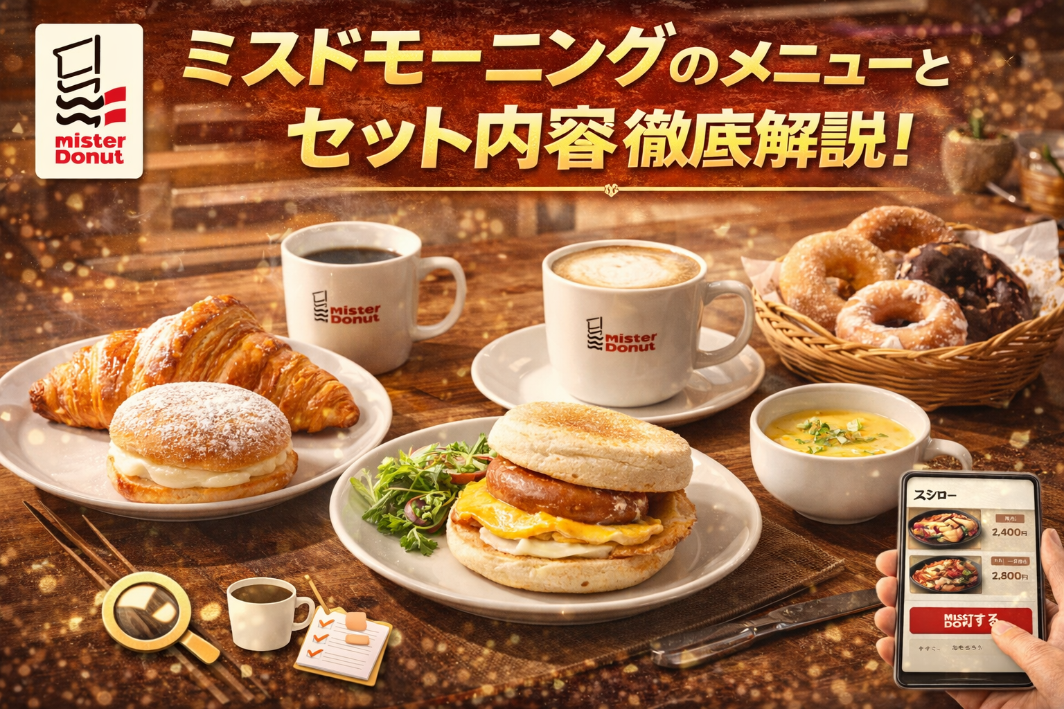 ミスドモーニングのメニューとセット内容徹底解説！提供時間やおすすめ朝食・口コミ・価格比較も網羅