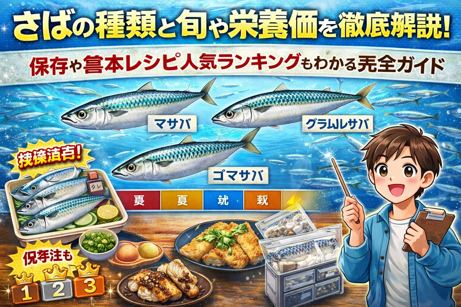 さばの種類と旬や栄養価を徹底解説！保存や基本レシピ人気ランキングもわかる完全ガイド