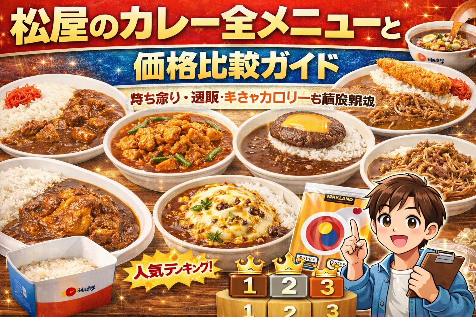 松屋のカレー全メニューと価格比較ガイド｜持ち帰り・通販・辛さやカロリーも徹底解説
