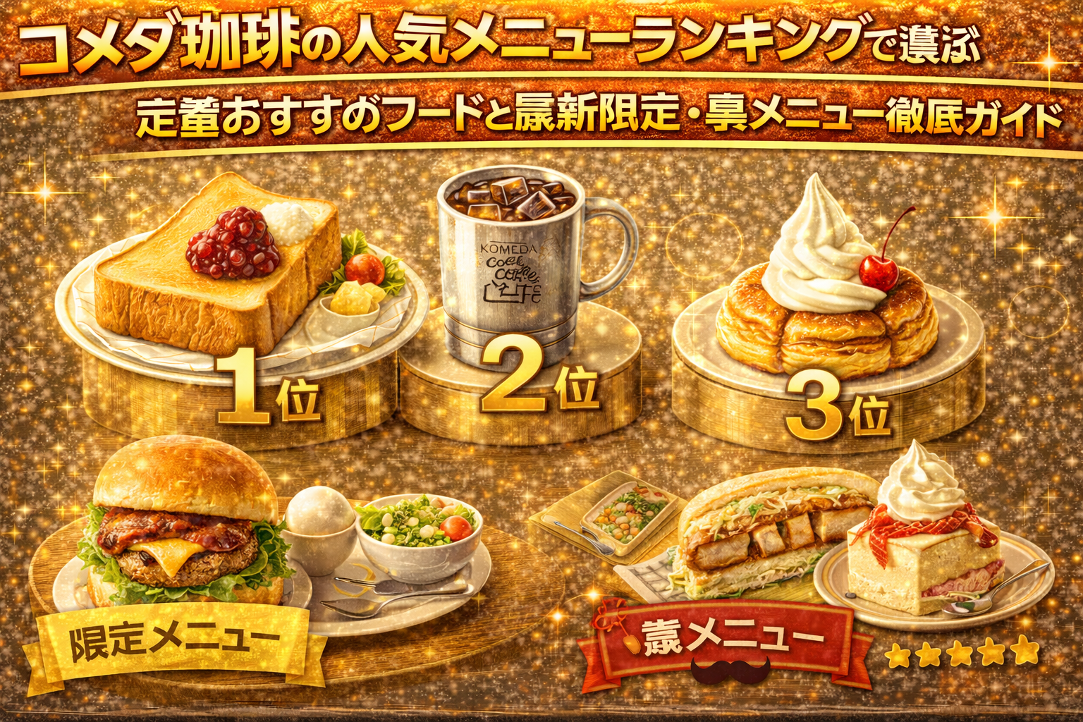 コメダ珈琲の人気メニューランキングで選ぶ定番おすすめフードと最新限定・裏メニュー徹底ガイド