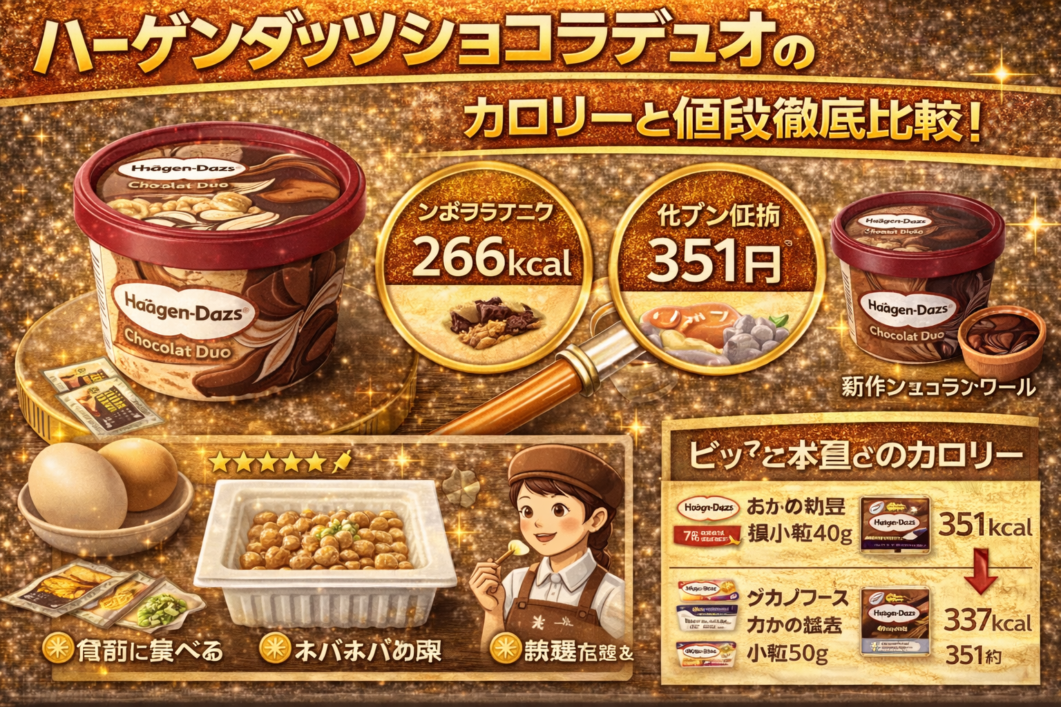 ハーゲンダッツショコラデュオのカロリーと値段徹底比較｜口コミ・販売店舗・新作との違いも解説