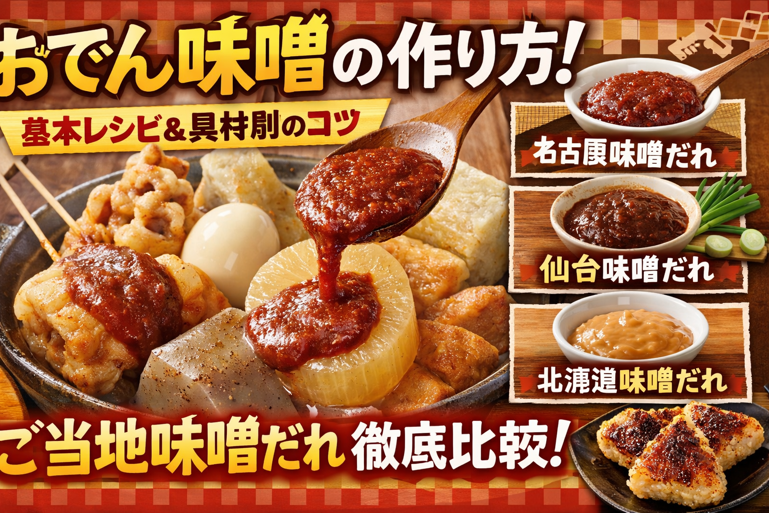 おでん味噌の作り方基本レシピと具材別のコツ｜ご当地味噌だれ比較と簡単アレンジ