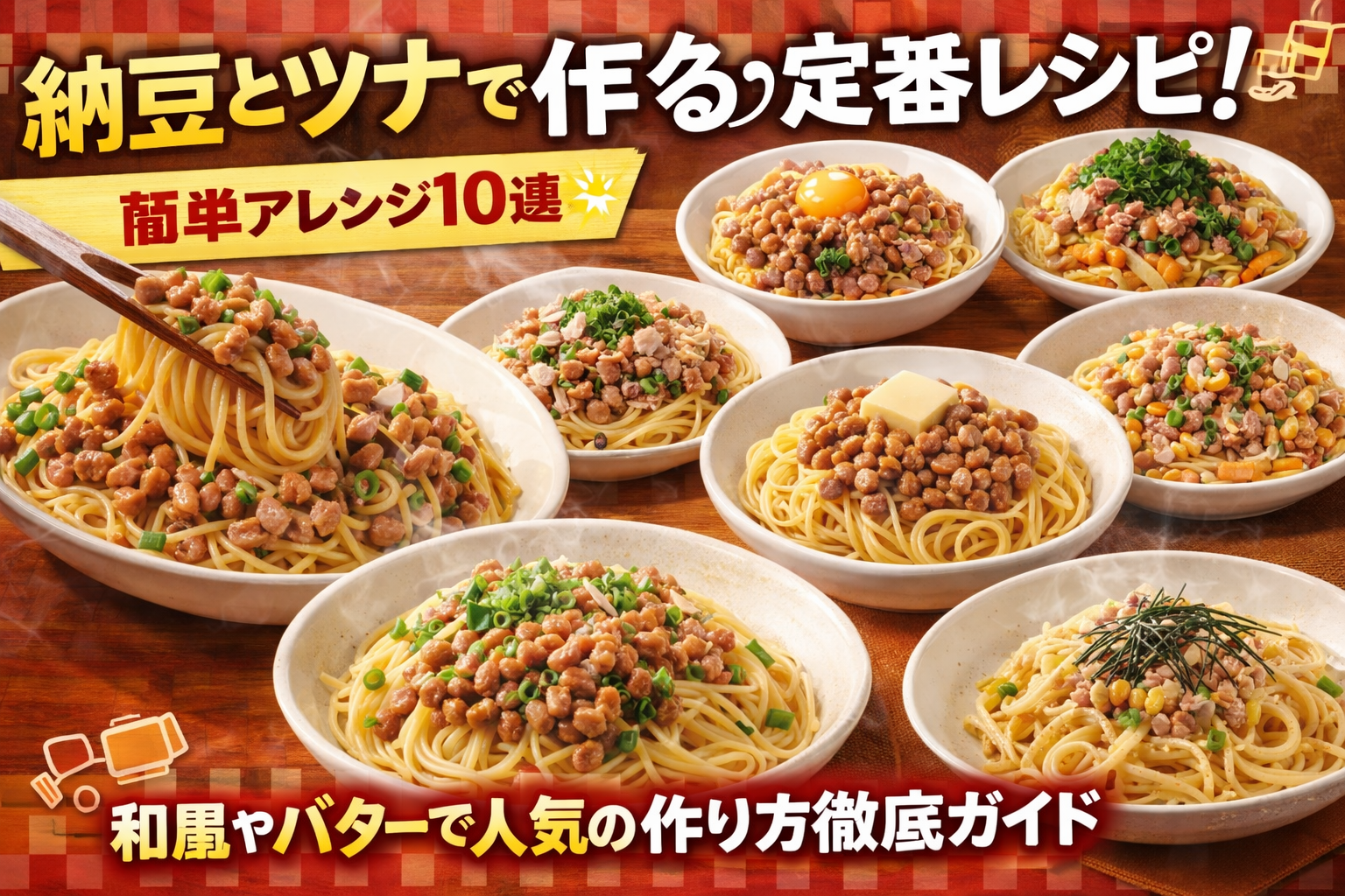 納豆とツナで作るパスタの定番レシピと簡単アレンジ10選｜和風やバターで人気の作り方徹底ガイド