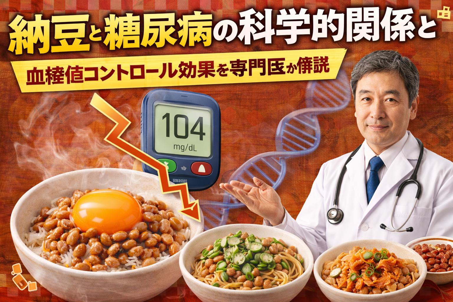 納豆と糖尿病の科学的関係と血糖値コントロール効果を専門医が解説
