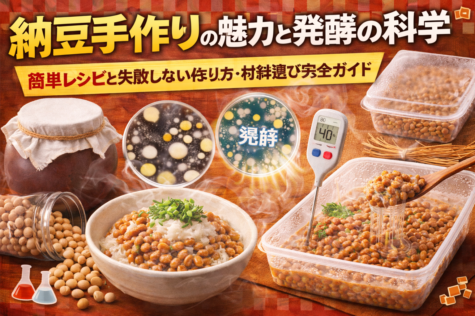 納豆手作りの魅力と発酵の科学｜簡単レシピと失敗しない作り方・材料選び完全ガイド