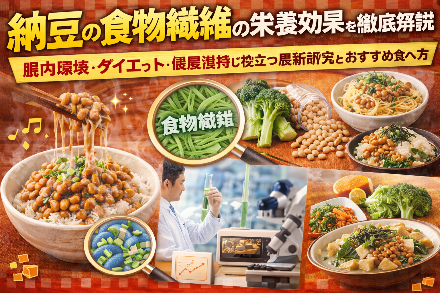 納豆の食物繊維の栄養効果を徹底解説｜腸内環境・ダイエット・健康維持に役立つ最新研究とおすすめ食べ方