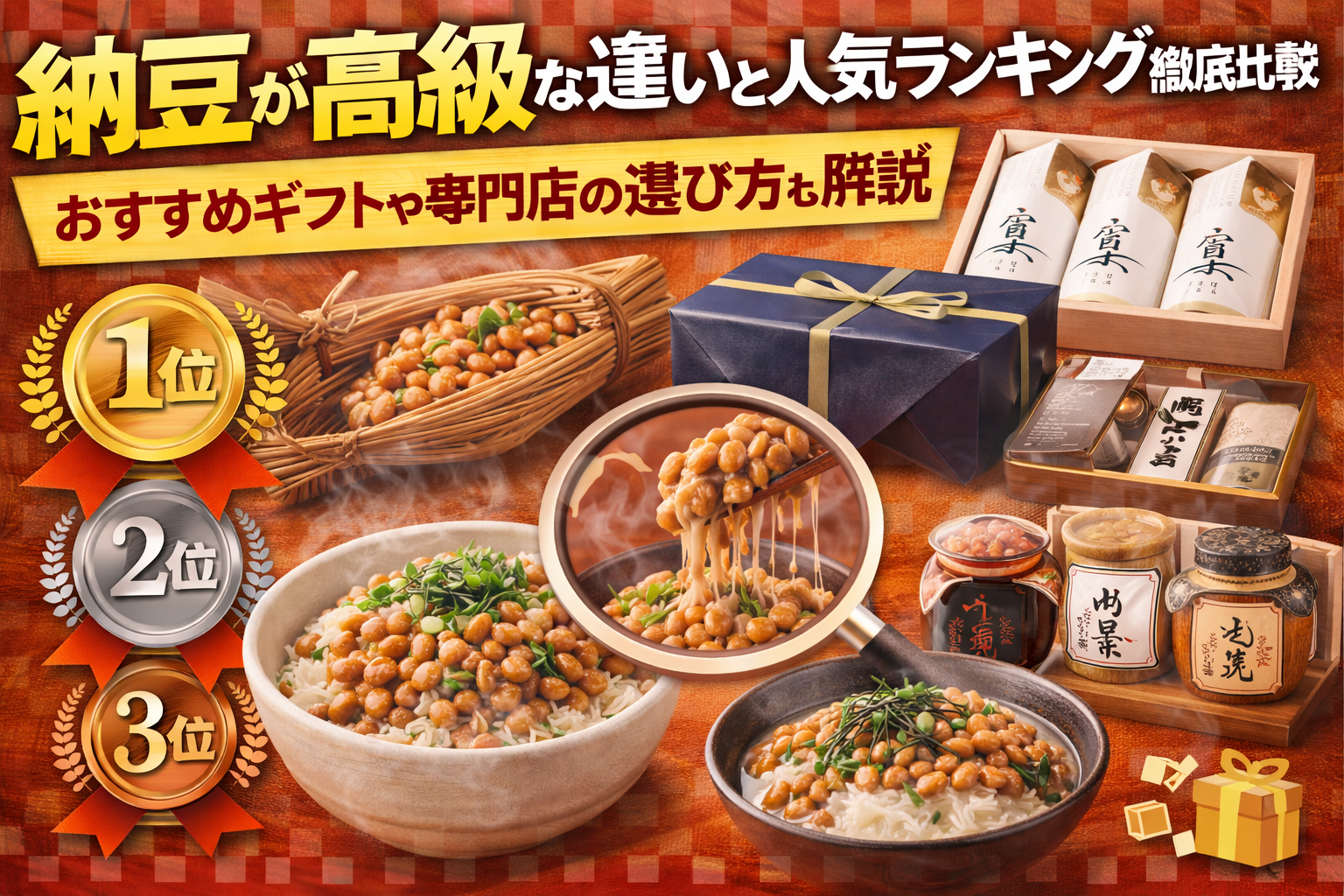 納豆が高級な違いと人気ランキング徹底比較｜おすすめギフトや専門店の選び方も解説