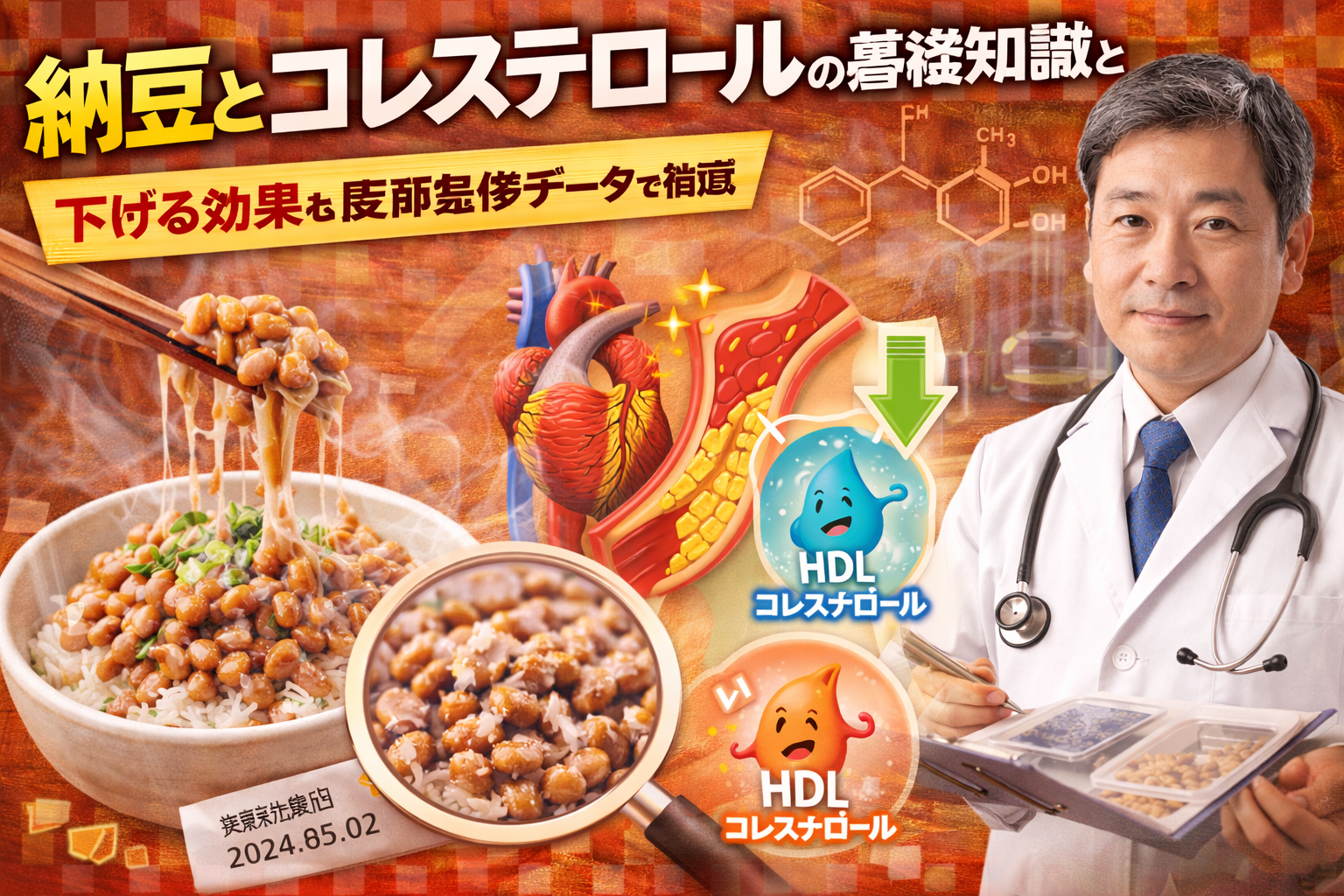 納豆とコレステロールの基礎知識と下げる効果を医師監修データで徹底解説