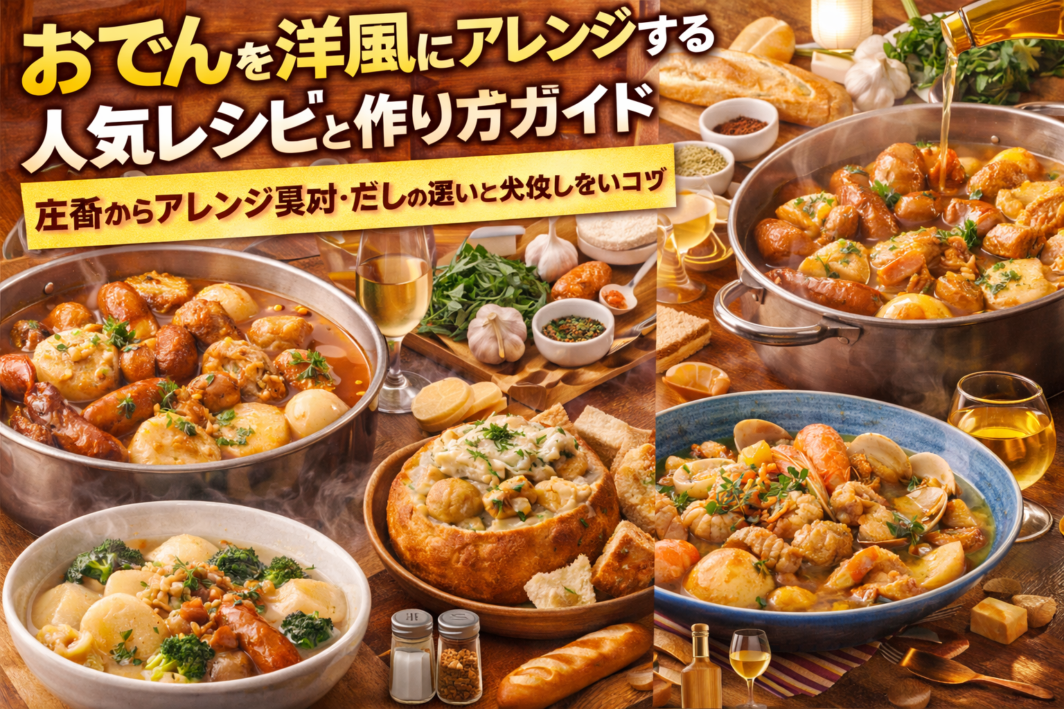 おでんを洋風にアレンジする人気レシピと作り方徹底ガイド｜定番からアレンジ具材・だしの違いと失敗しないコツ