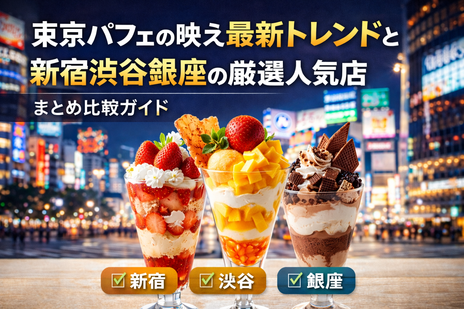 東京パフェの映え最新トレンドと新宿渋谷銀座の厳選人気店まとめ比較ガイド