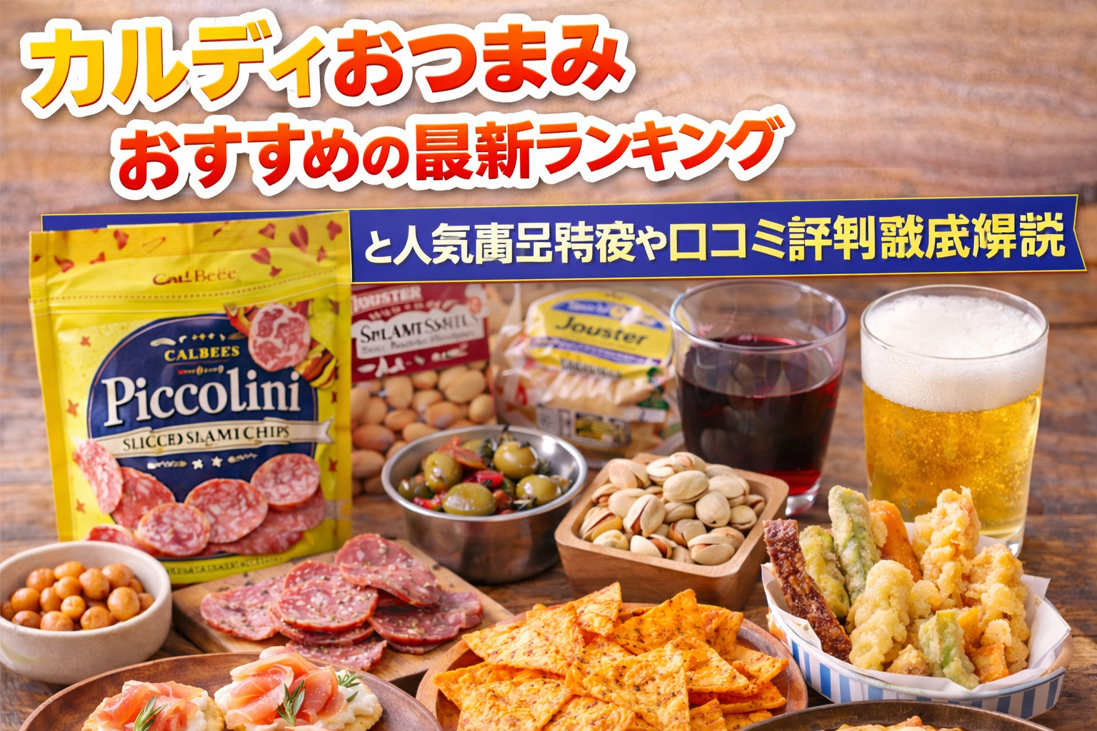 カルディおつまみおすすめの最新ランキングと人気商品特徴や口コミ評判徹底解説