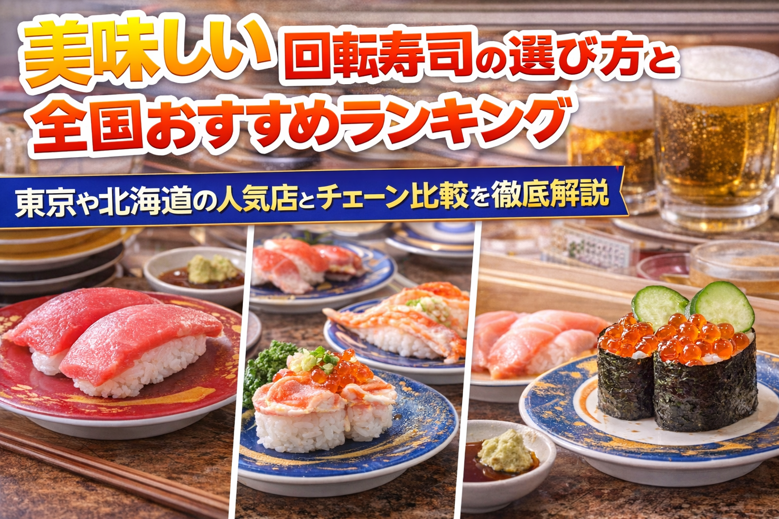 美味しい回転寿司の選び方と全国おすすめランキング｜東京や北海道の人気店とチェーン比較を徹底解説