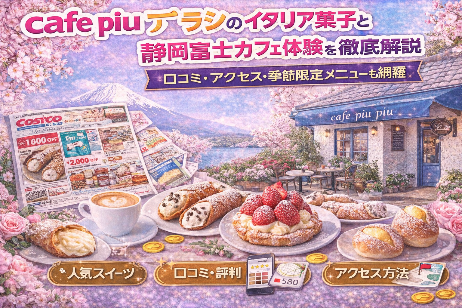 cafe piu piuのイタリア菓子と静岡富士カフェ体験を徹底解説｜口コミ・アクセス・季節限定メニューも網羅