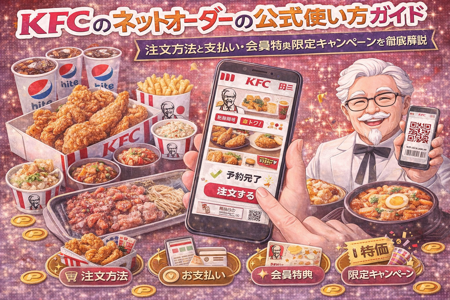 KFCのネットオーダーの公式使い方ガイド｜注文方法と支払い・会員特典・限定キャンペーンを徹底解説