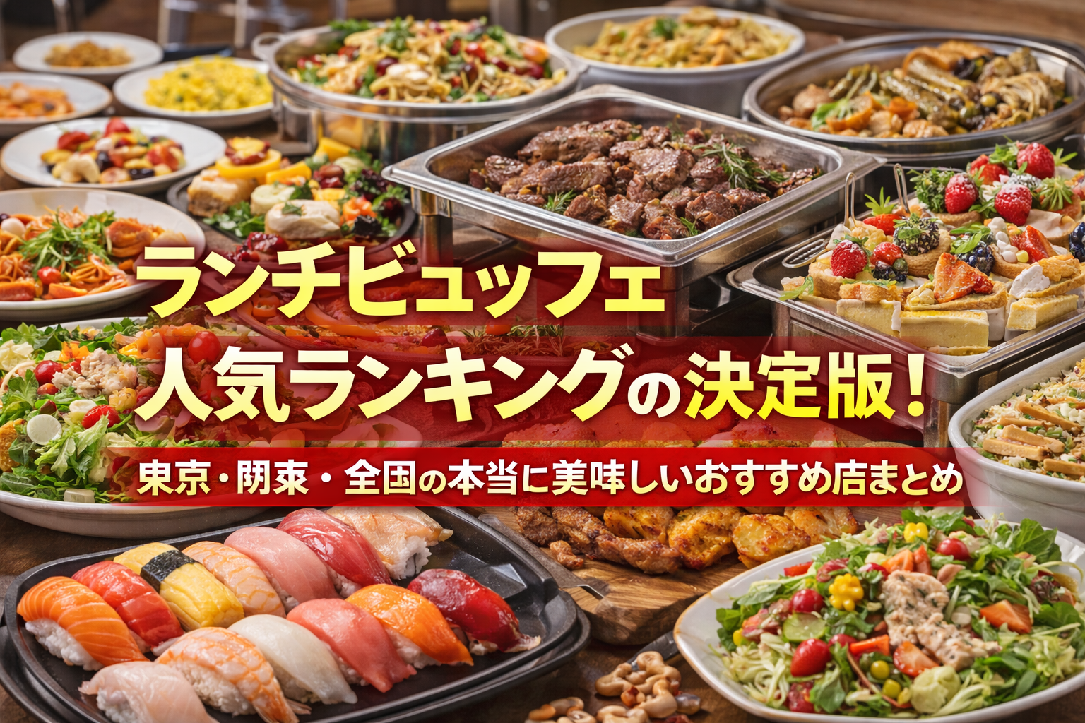 ランチビュッフェ人気ランキングの決定版！東京・関東・全国の本当に美味しいおすすめ店をジャンル別に徹底比較
