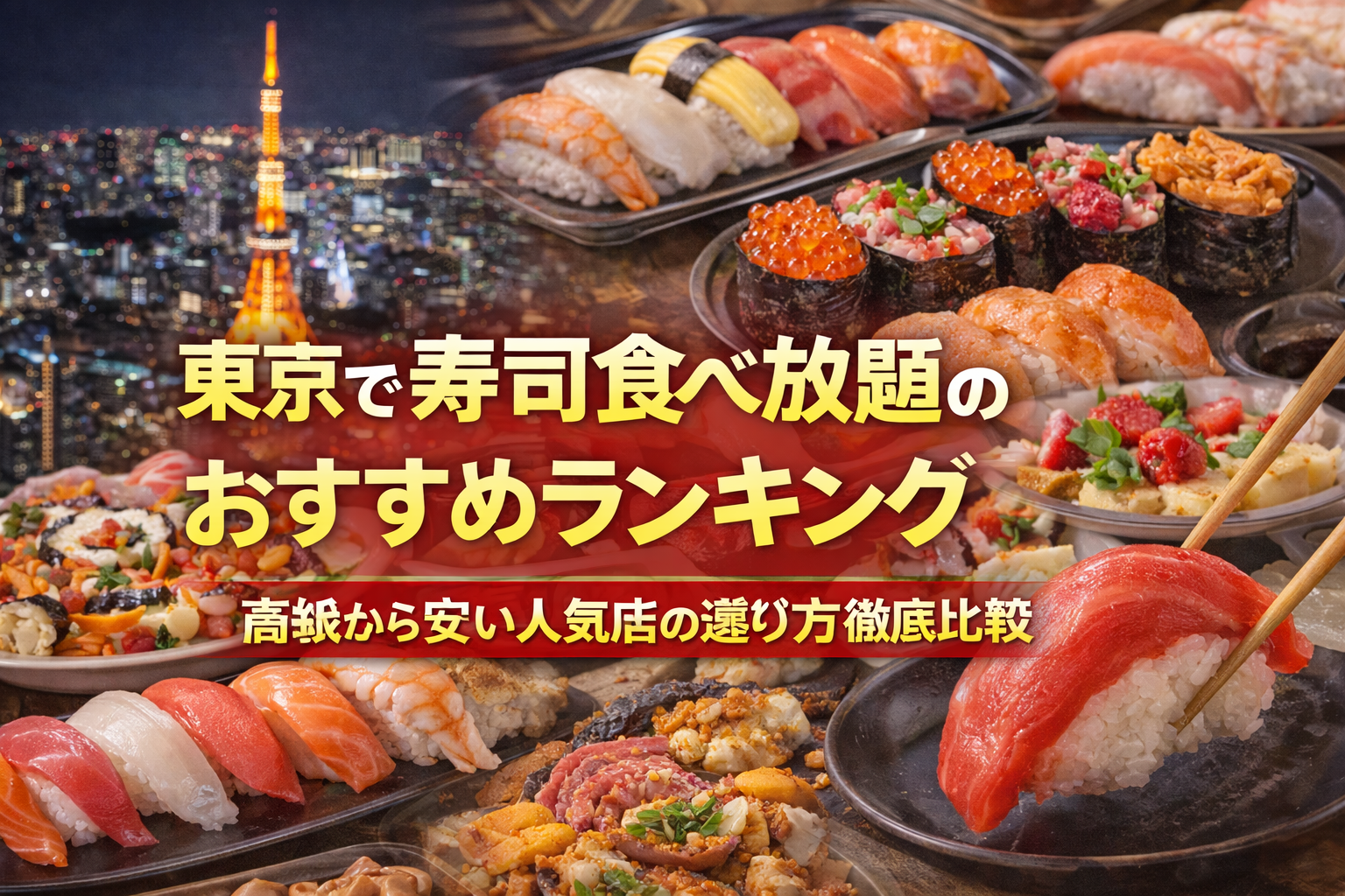 東京で寿司食べ放題のおすすめランキングと高級から安い人気店の選び方徹底比較