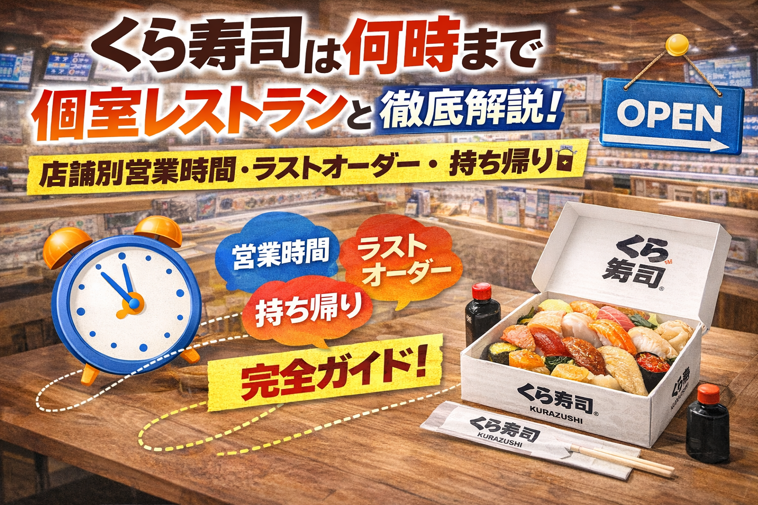 くら寿司は何時まで営業か徹底解説｜店舗別営業時間・ラストオーダー・持ち帰り受付ガイド