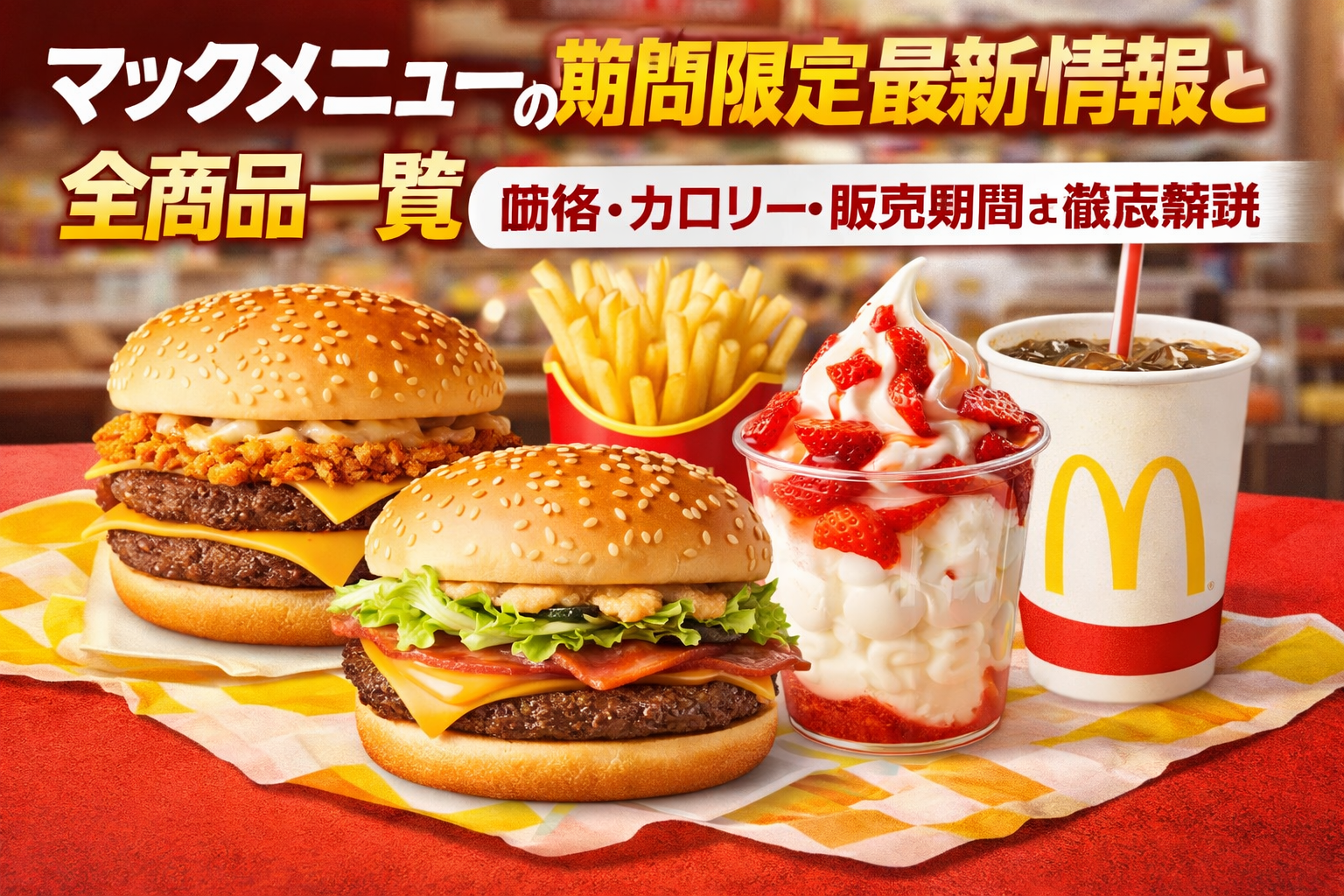 マックメニューの期間限定最新情報と全商品一覧｜価格・カロリー・販売期間を徹底解説