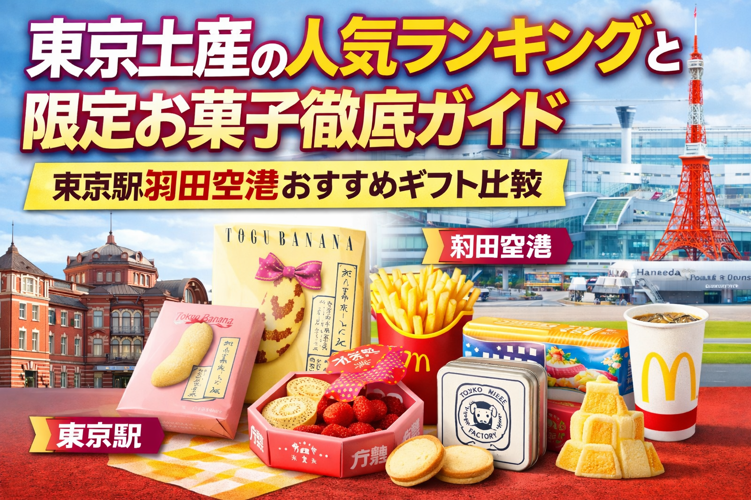 東京土産の人気ランキングと限定お菓子徹底ガイド｜東京駅羽田空港おすすめギフト比較