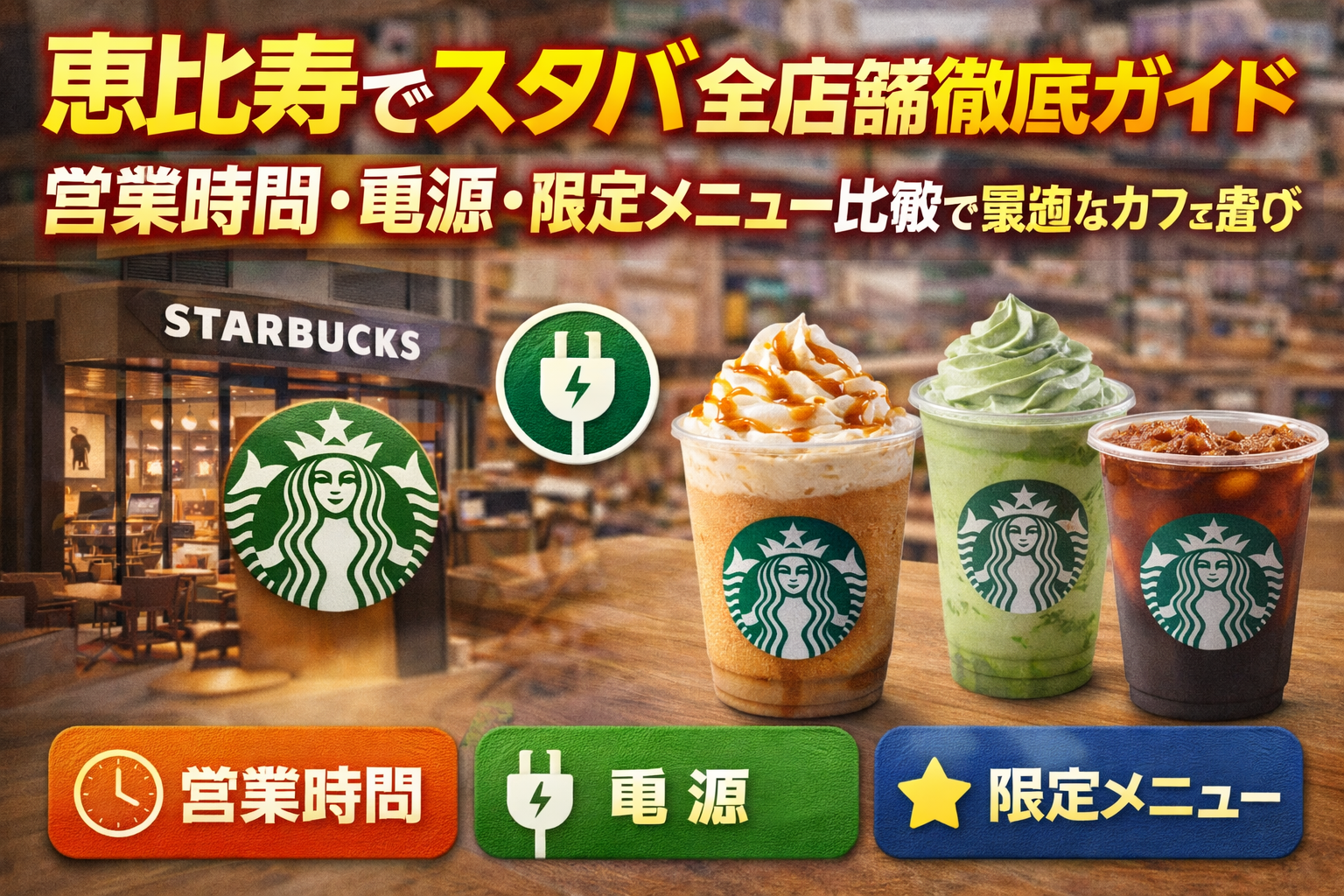 恵比寿でスタバ全店舗徹底ガイド｜営業時間・電源・限定メニュー比較で最適なカフェ選び