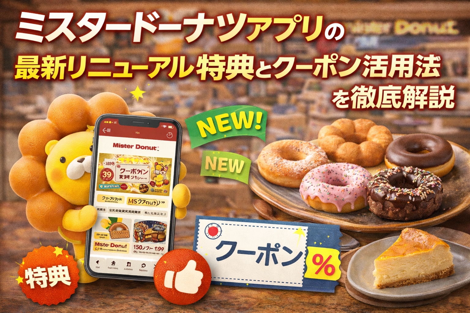 ミスタードーナツアプリの最新リニューアル特典とクーポン活用法を徹底解説
