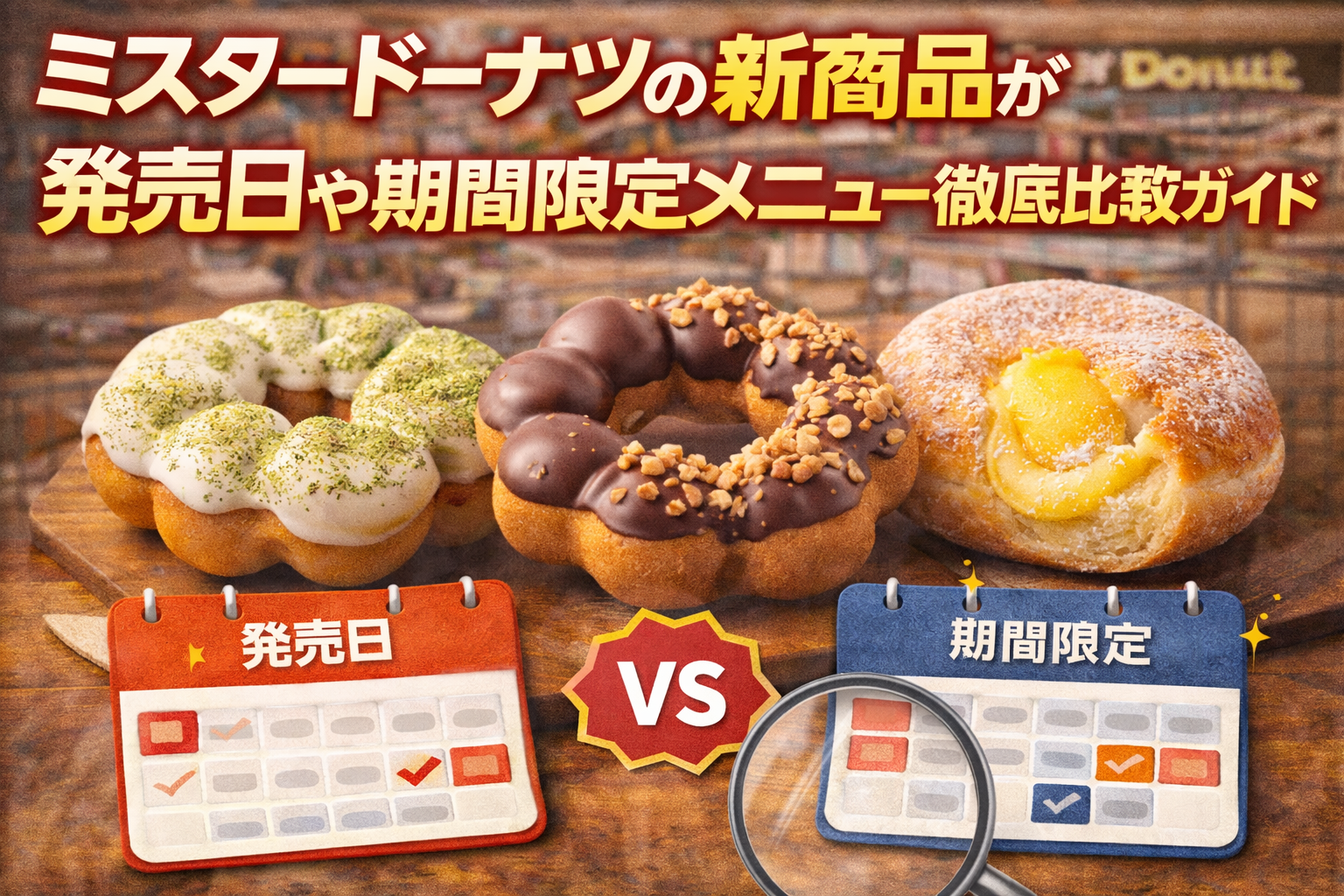 ミスタードーナツの新商品が発売日や期間限定メニュー徹底比較ガイド