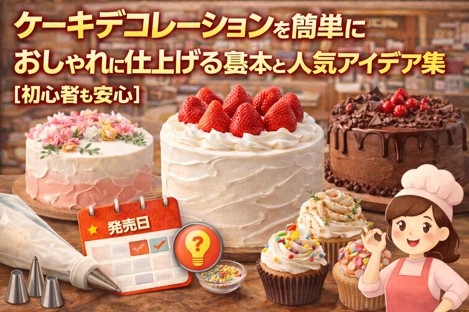 ケーキデコレーションを簡単におしゃれに仕上げる基本と人気アイデア集【初心者も安心】