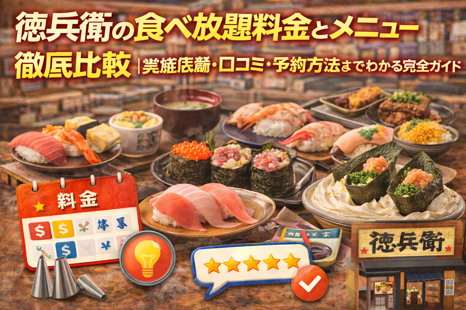 徳兵衛の食べ放題料金とメニュー徹底比較｜実施店舗・口コミ・予約方法までわかる完全ガイド