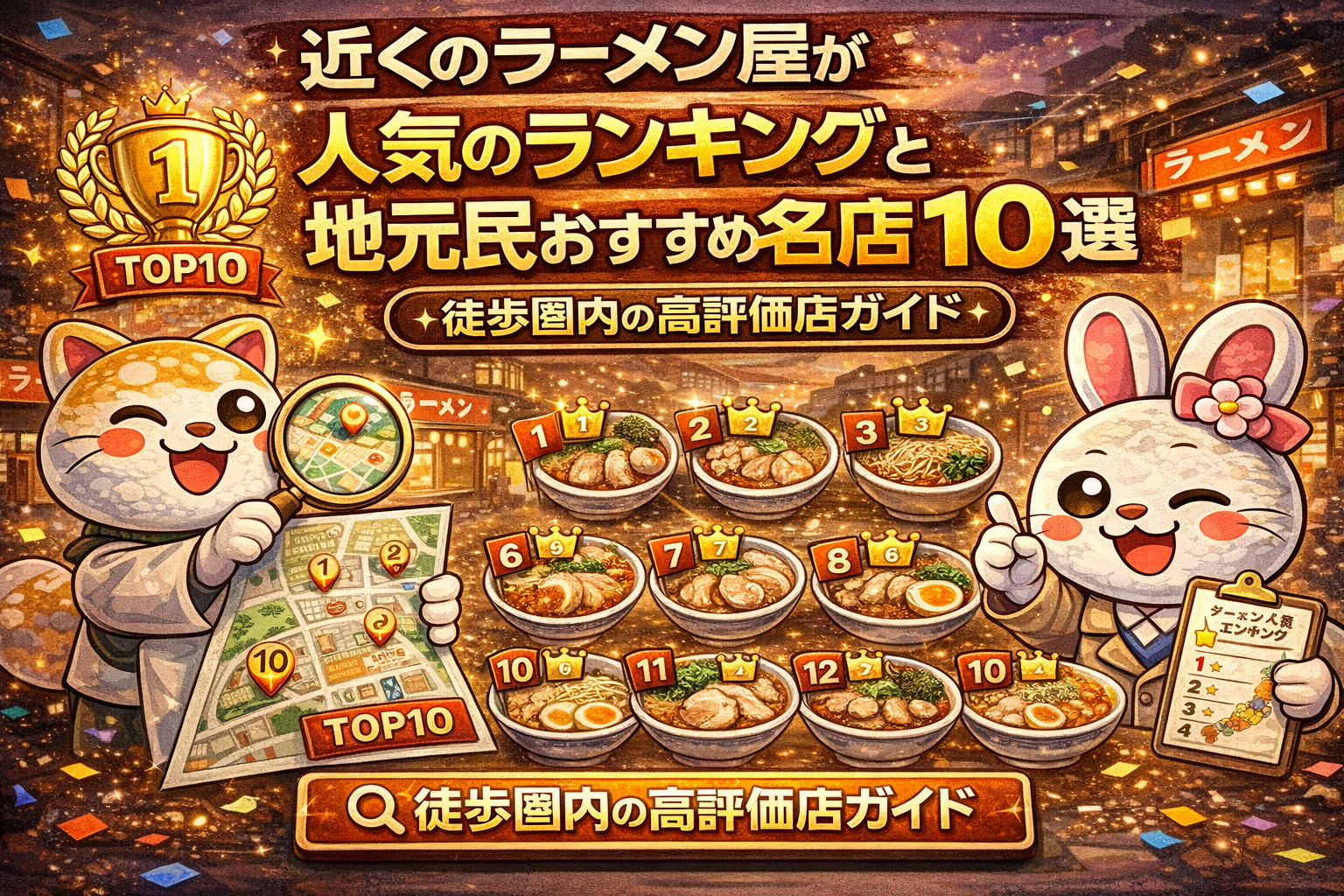近くのラーメン屋が人気のランキングと地元民おすすめ名店10選｜徒歩圏内の高評価店ガイド