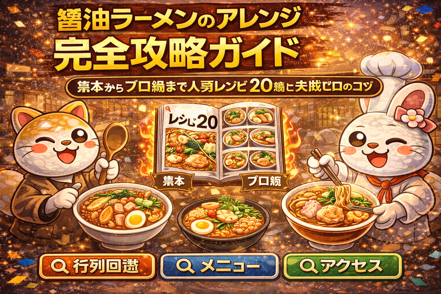 醤油ラーメンのアレンジ完全攻略ガイド基本からプロ級まで人気レシピ20選と失敗ゼロのコツ