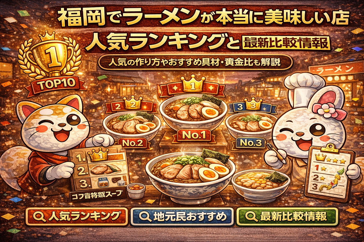 福岡でラーメンが本当に美味しい店人気ランキングと地元民おすすめの最新比較情報